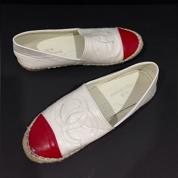 H.B High Brand Flat Slip On Braided Espadrille Shoes Womens Sz 38/US 7 - Picture 7 of 12